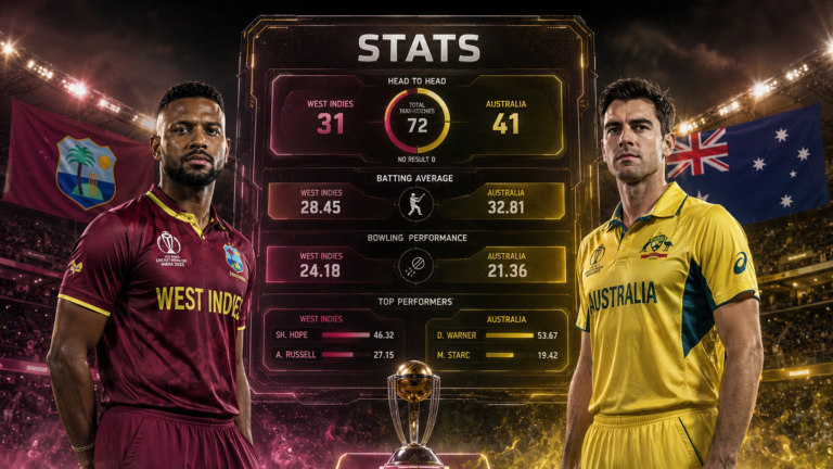 West Indies Cricket Team Vs Australian Men's Cricket Team Stats