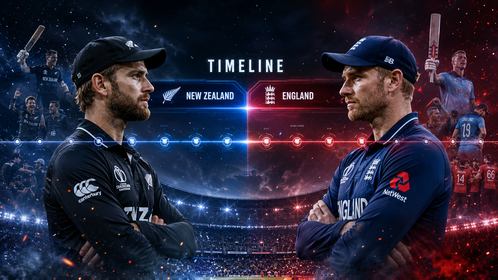 New Zealand National Cricket Team Vs England Cricket Team Timeline