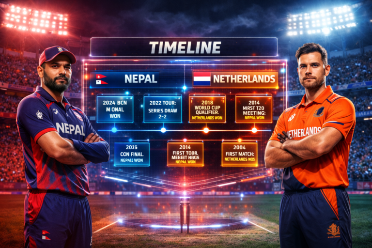 Nepal National Cricket Team Vs Netherlands National Cricket Team Timeline