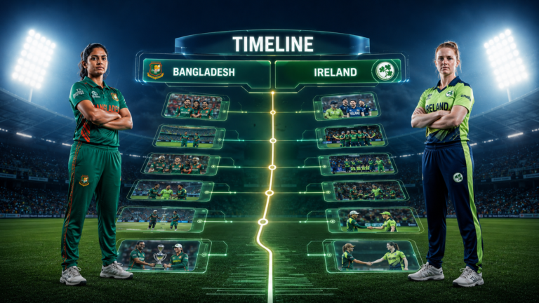 Bangladesh National Cricket Team Vs Ireland Cricket Team Timeline