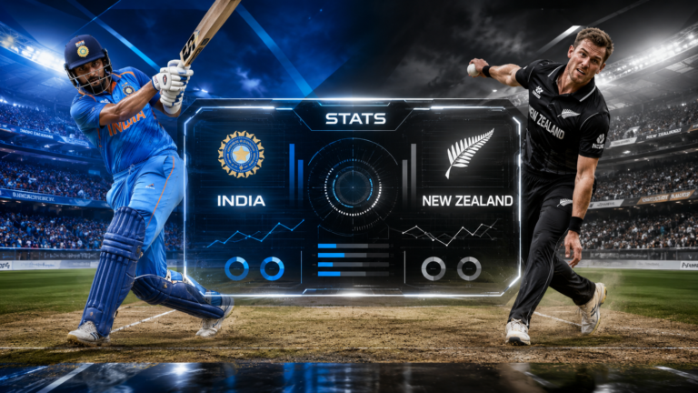 India National Cricket Team Vs New Zealand National Cricket Team Stats