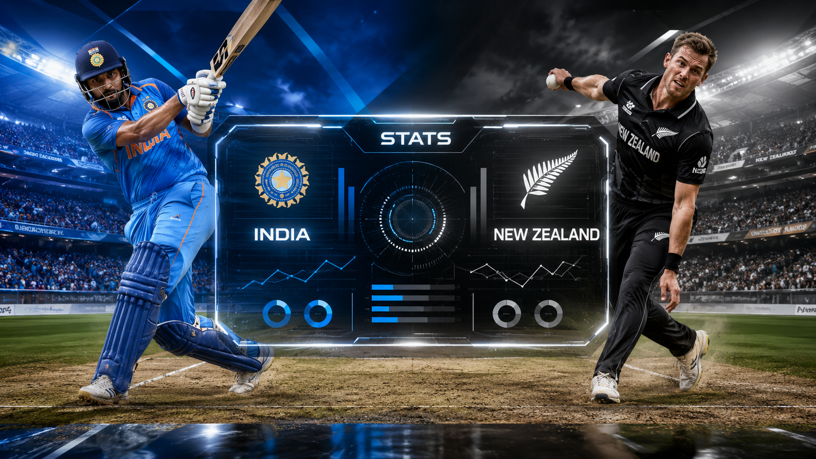 India National Cricket Team Vs New Zealand National Cricket Team Stats