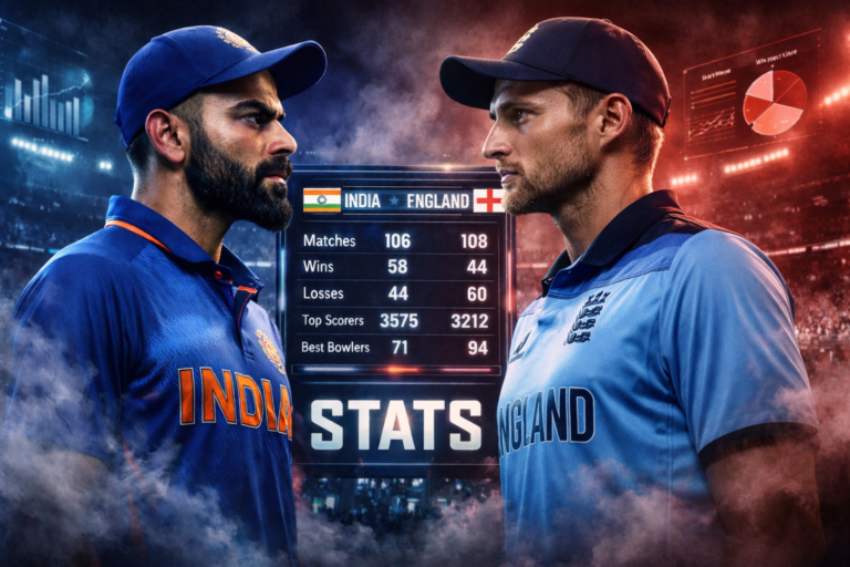 India National Cricket Team Vs England Cricket Team Stats