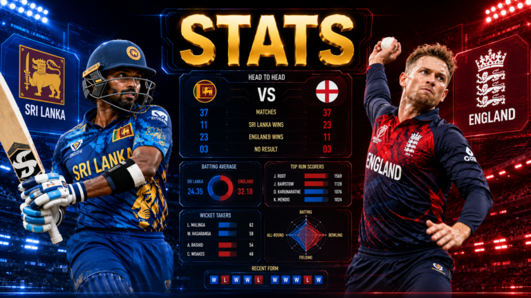 Sri Lanka National Cricket Team Vs England Cricket Team Stats