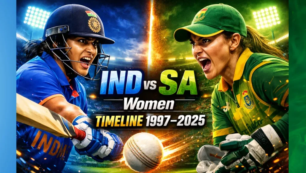 South Africa Women's National Cricket Team Vs India Women's National Cricket Team Timeline
