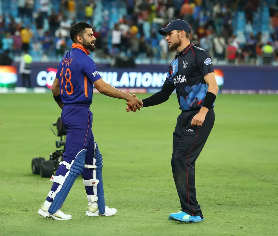 namibia national cricket team vs india national cricket team matches